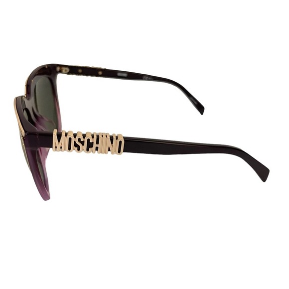 Moschino MOS025/f/s Gold Logo Lettered Sunglasses - Picture 2 of 4
